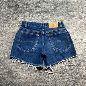 Vintage‎ 90s Lee Shorts Womens 26" Blue Denim USA Zip Fly